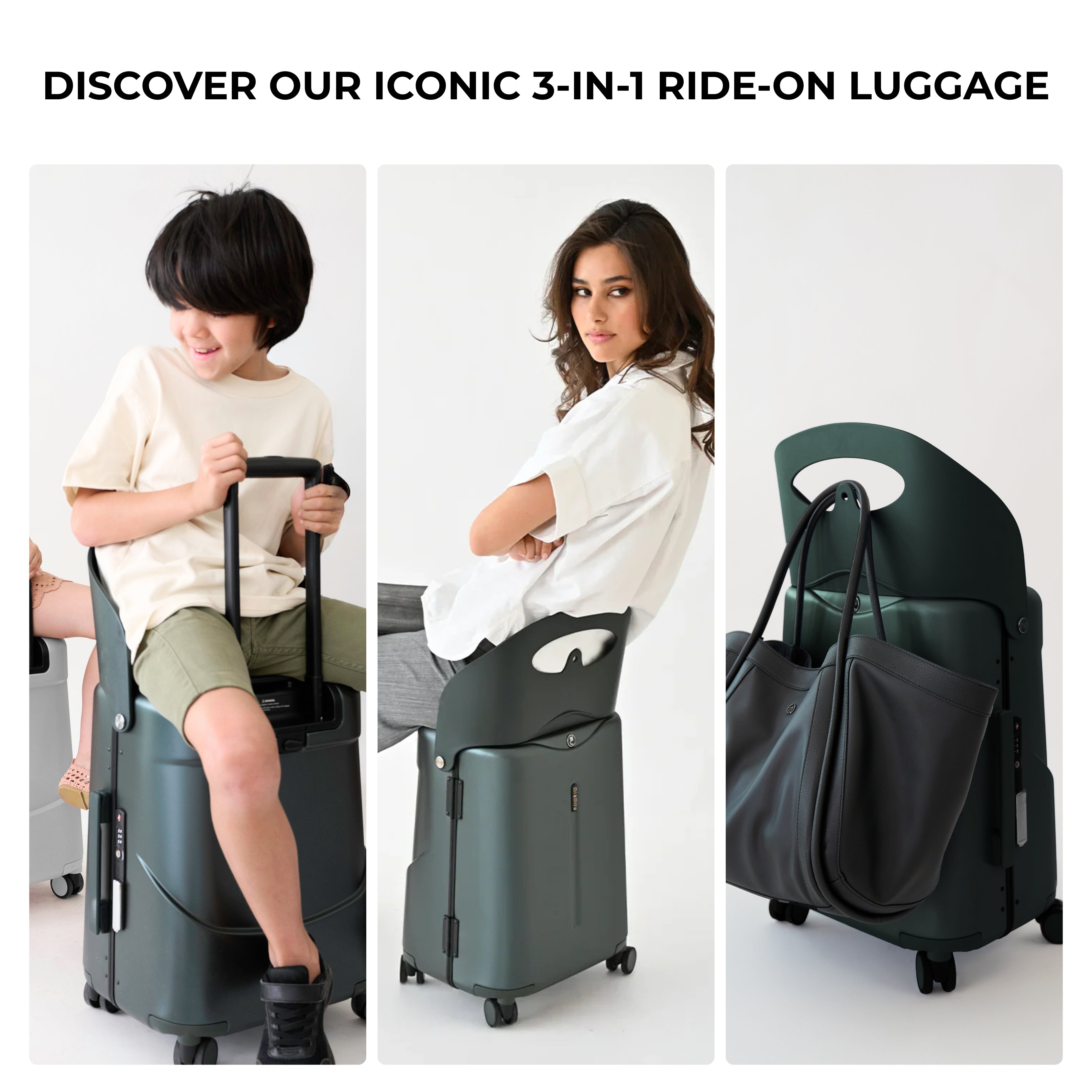 MiaMily Carry On Luggage – The First Ride-On Suitcase & Luggage