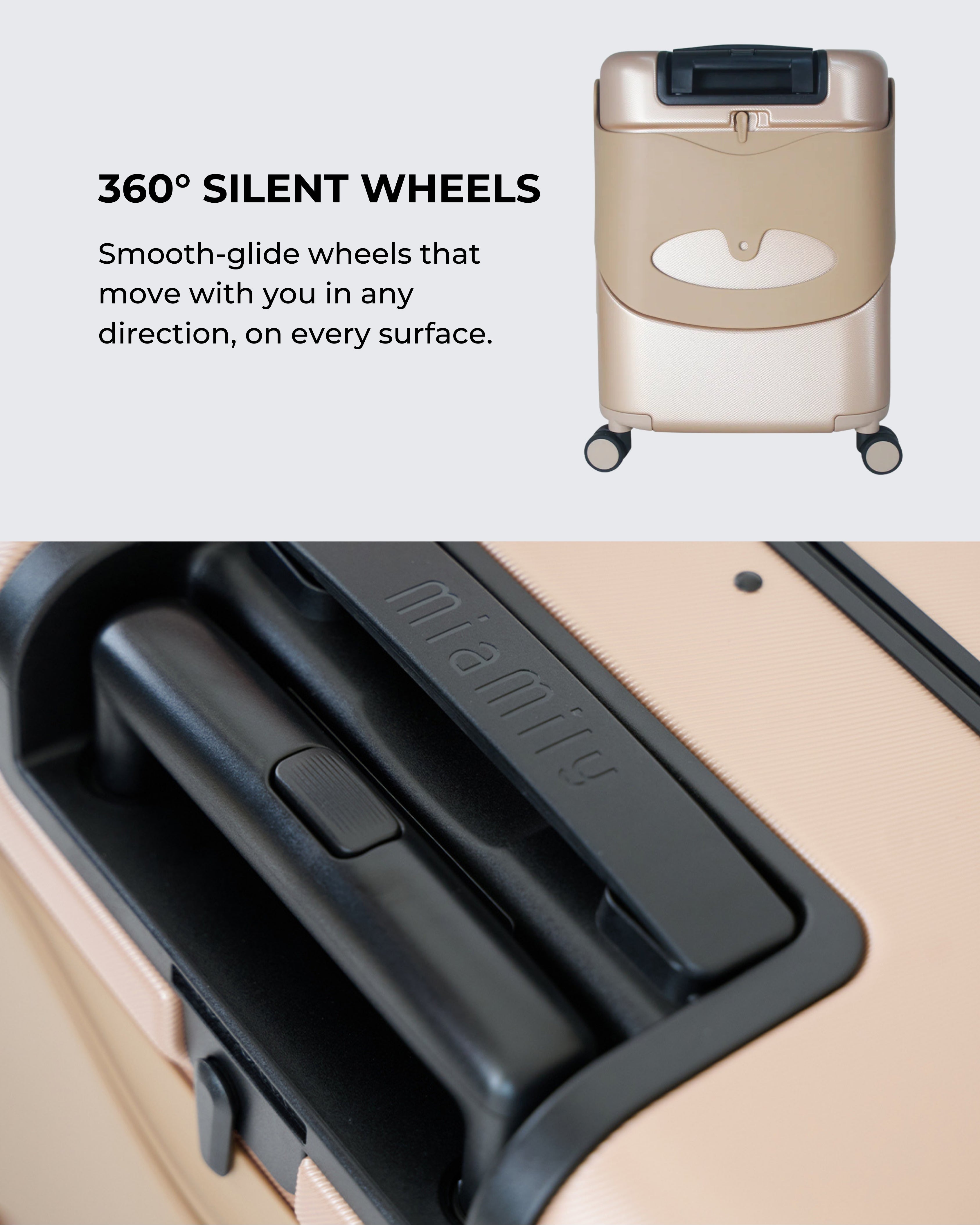 MiaMily Carry On Luggage – The First Ride-On Suitcase & Luggage